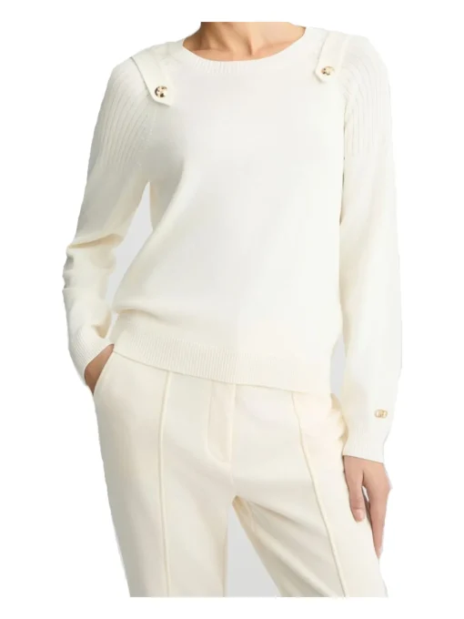 Maglia chiusa Liu Jo da donna avorio
