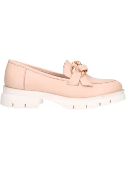 Mocassino con tacco basso Melluso Walk da donna cipria