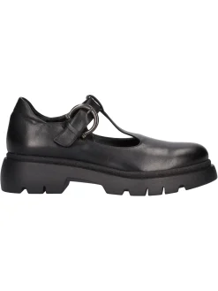 Mocassino con tacco basso Sinapsi da donna nero