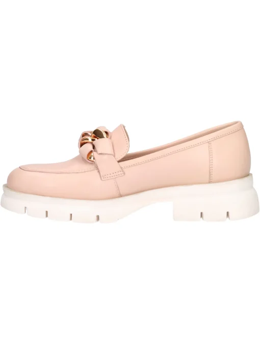 Mocassino con tacco basso Melluso Walk da donna cipria