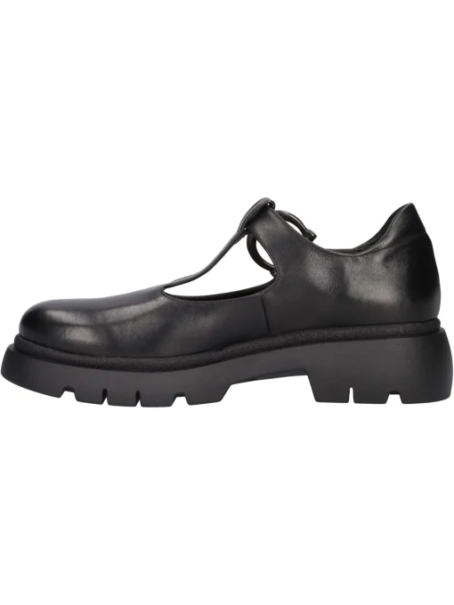 Mocassino con tacco basso Sinapsi da donna nero