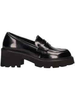 Mocassino con tacco largo Cristin da donna nero