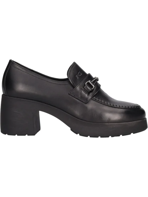 Mocassino con tacco largo Nero Giardini da donna nero
