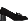 Mocassino con tacco largo Confort da donna nero
