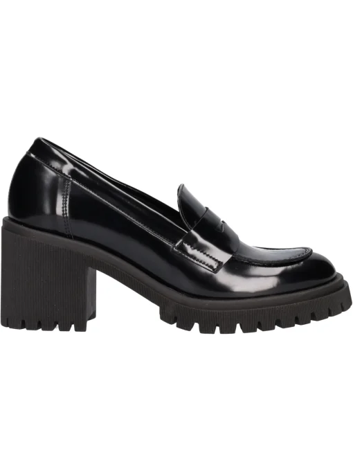 Mocassino con tacco largo Liviana da donna nero