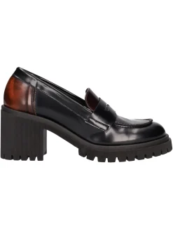 Mocassino con tacco largo Liviana da donna nero
