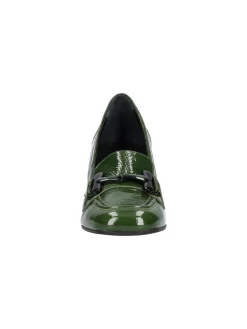 Mocassino con tacco largo Melluso da donna verde