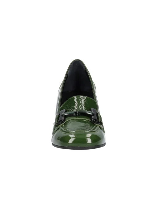 Mocassino con tacco largo Melluso da donna verde