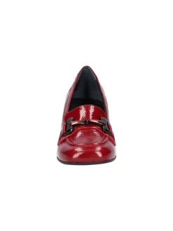 Mocassino con tacco largo Melluso da donna rosso mattone