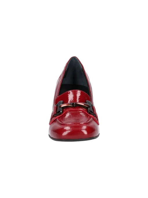 Mocassino con tacco largo Melluso da donna rosso mattone