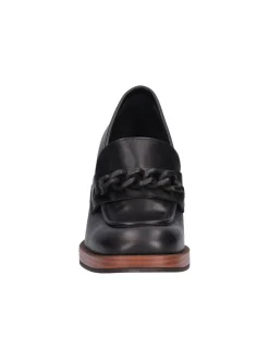 Mocassino con tacco largo Nero Giardini da donna nero