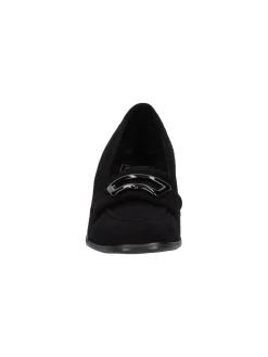 Mocassino con tacco largo Confort da donna nero