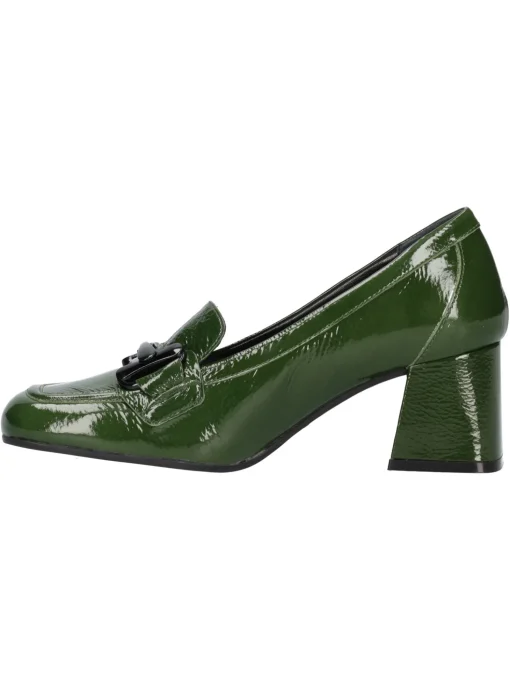 Mocassino con tacco largo Melluso da donna verde