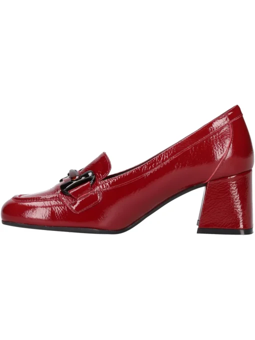 Mocassino con tacco largo Melluso da donna rosso mattone