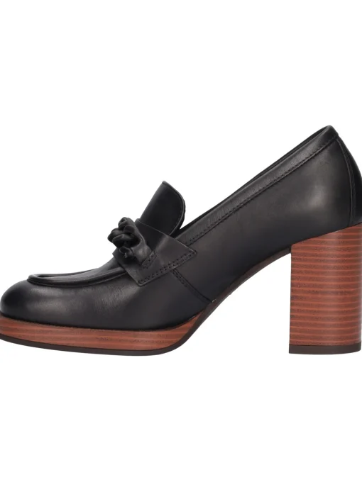 Mocassino con tacco largo Nero Giardini da donna nero