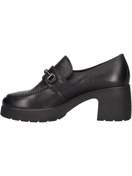 Mocassino con tacco largo Nero Giardini da donna nero