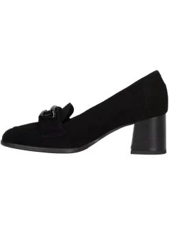 Mocassino con tacco largo Confort da donna nero