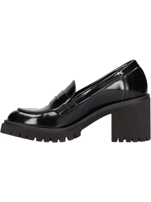Mocassino con tacco largo Liviana da donna nero