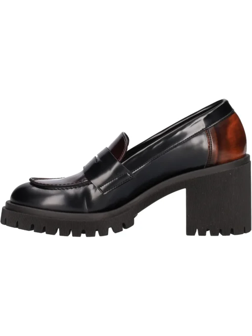 Mocassino con tacco largo Liviana da donna nero