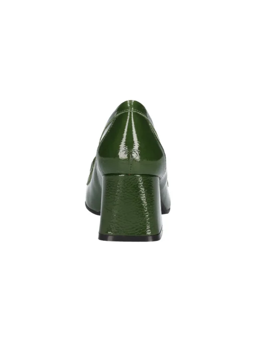 Mocassino con tacco largo Melluso da donna verde
