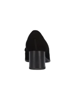 Mocassino con tacco largo Confort da donna nero