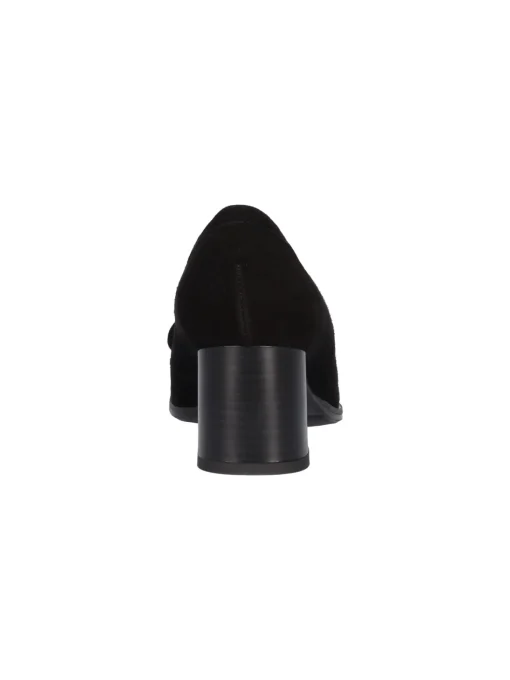 Mocassino con tacco largo Confort da donna nero