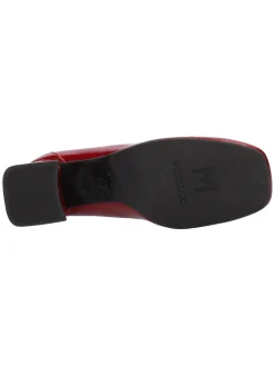 Mocassino con tacco largo Melluso da donna rosso mattone