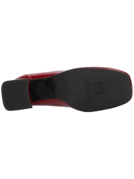 Mocassino con tacco largo Melluso da donna rosso mattone