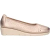Mocassino con zeppa bassa Valleverde da donna bronzo