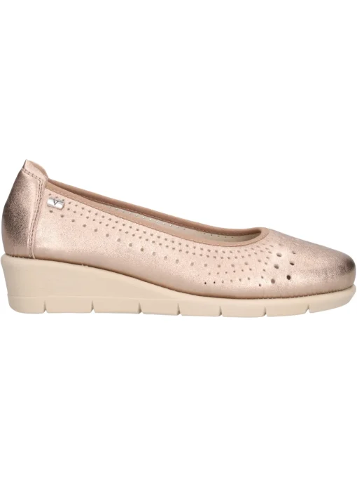 Mocassino con zeppa bassa Valleverde da donna bronzo