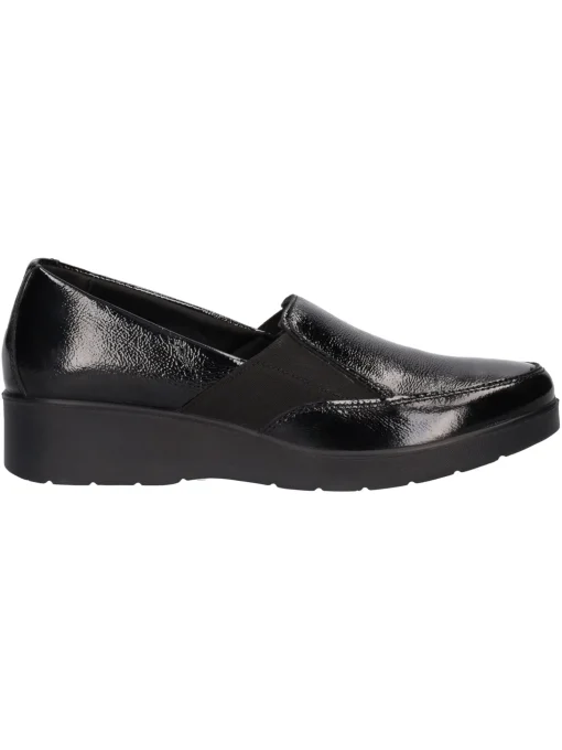 Mocassino con zeppa bassa Enval Soft da donna nero