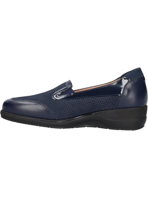 Mocassino con zeppa bassa Confort da donna blu