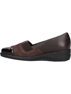 Mocassino con zeppa bassa Confort da donna testa di moro