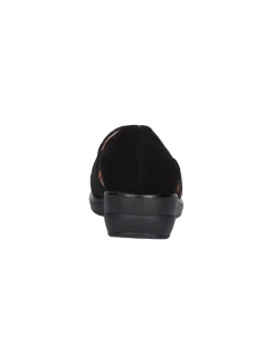 Mocassino con zeppa bassa Confort da donna nero