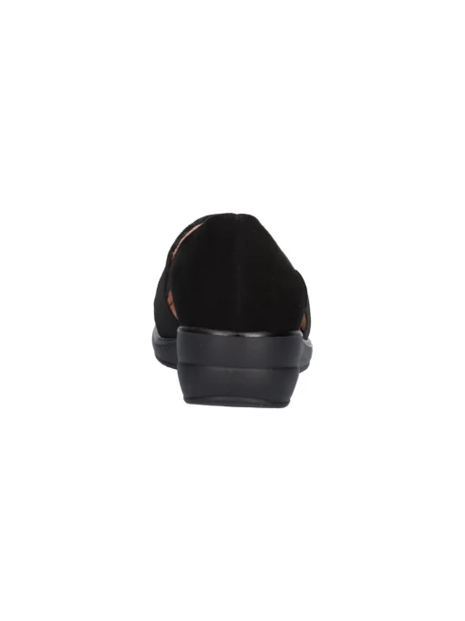 Mocassino con zeppa bassa Confort da donna nero