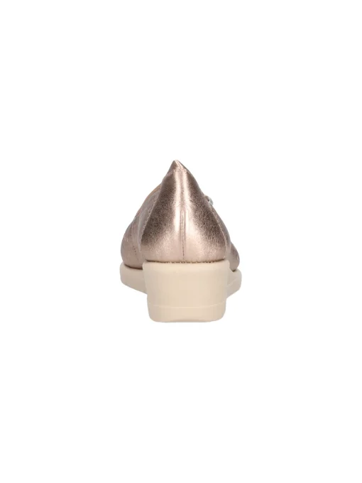 Mocassino con zeppa bassa Valleverde da donna bronzo