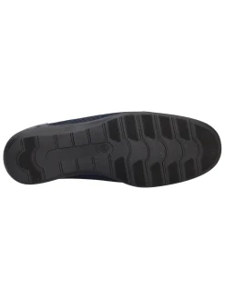 Mocassino con zeppa bassa Confort da donna blu