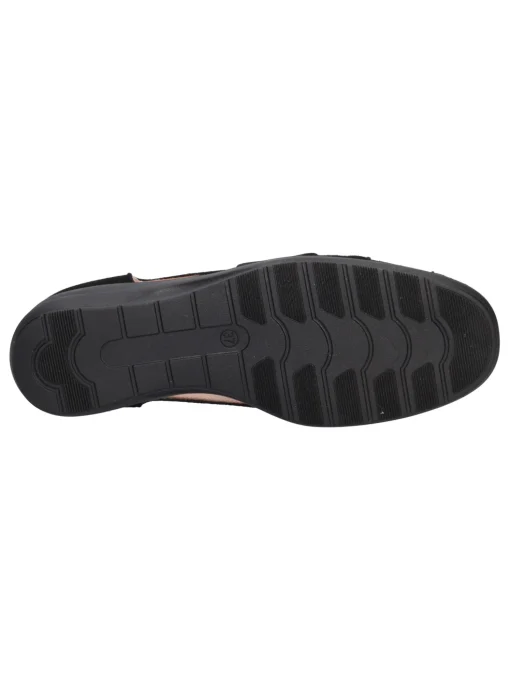 Mocassino con zeppa bassa Confort da donna nero