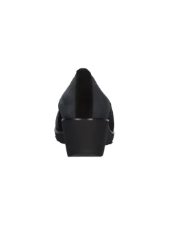 Mocassino con zeppa Confort da donna nero