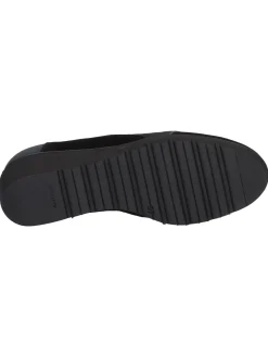 Mocassino con zeppa Confort da donna nero