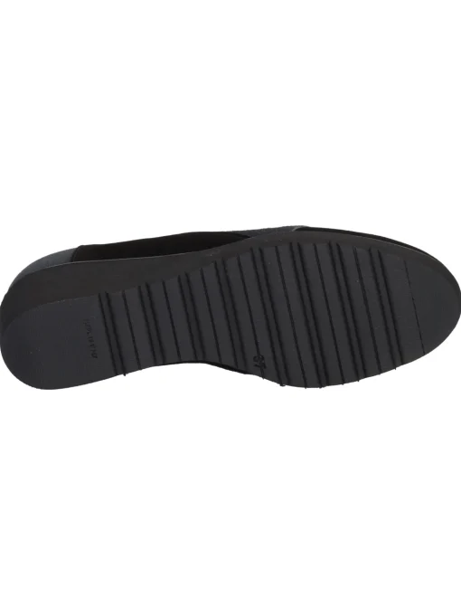 Mocassino con zeppa Confort da donna nero