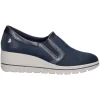 Mocassino con zeppa Enval Soft da donna blu