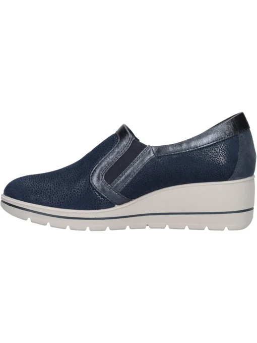 Mocassino con zeppa Enval Soft da donna blu