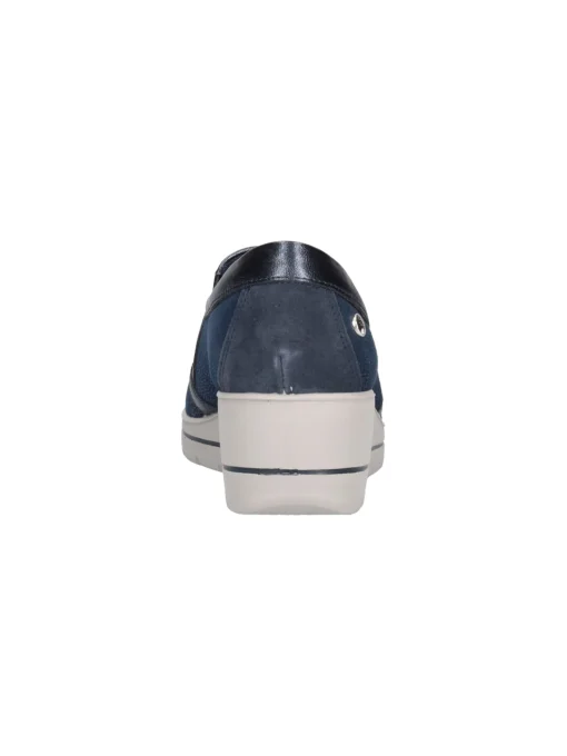Mocassino con zeppa Enval Soft da donna blu