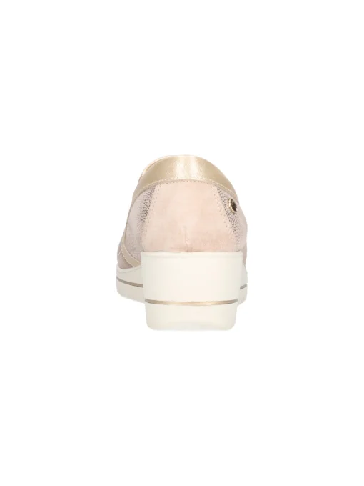 Mocassino con zeppa Enval Soft da donna beige