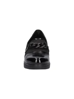 Mocassino con zeppa Melluso Walk da donna nero