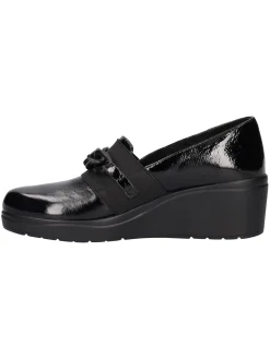 Mocassino con zeppa Melluso Walk da donna nero