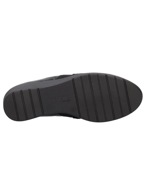 Mocassino con zeppa Melluso Walk da donna nero