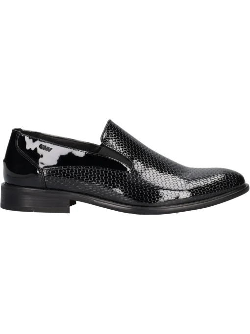 Mocassino elegante Gianmarco Venturi da uomo nero