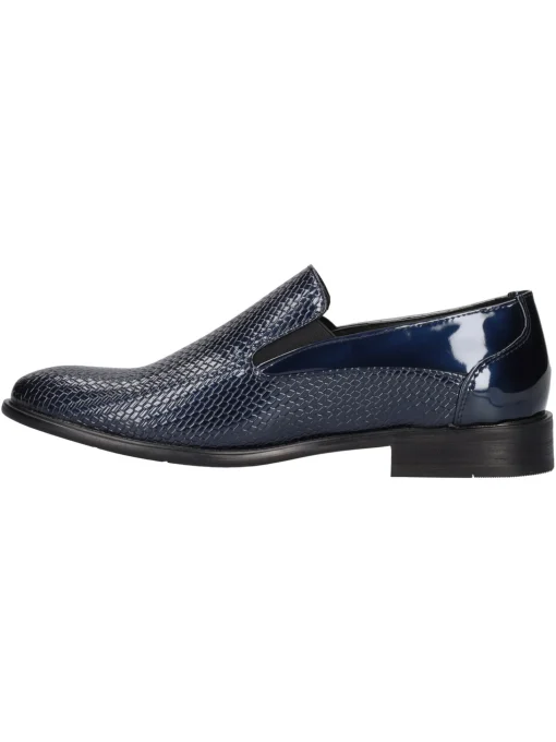 Mocassino elegante Gianmarco Venturi da uomo blu
